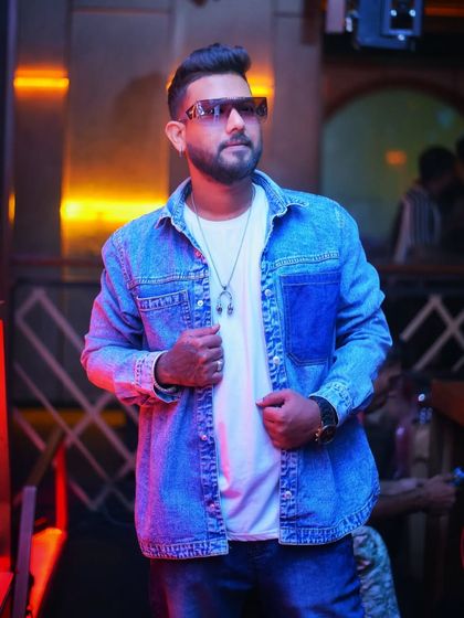 A confident pose in my denim outfit. My style reflects my attitude.