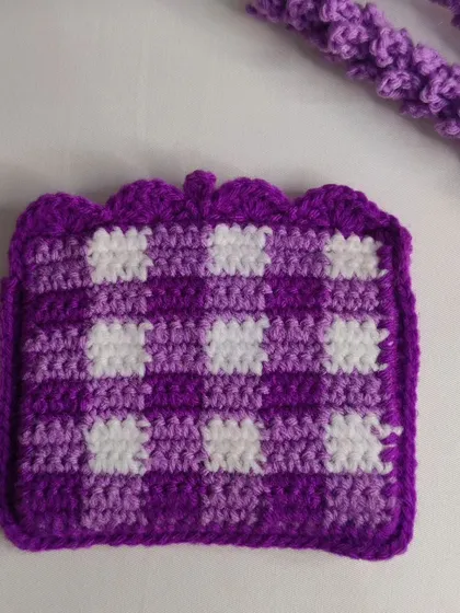 Cute and functional card holders. I've made them in various styles, including a pink camera design and a trendy gingham pattern in purple and pink.