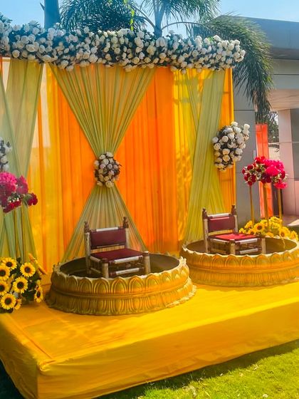Nirvana Event and Decor - Wedding Planning & Thematic Decoration Vibrant Haldi & Mehendi Ceremonies photo 11