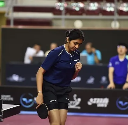 This is Yashaswini Ghorpade after becoming the first Indian to win a gold medal in singles at a WTT Youth Star Contender event. We don't just compete; we aim to be the first and the best.