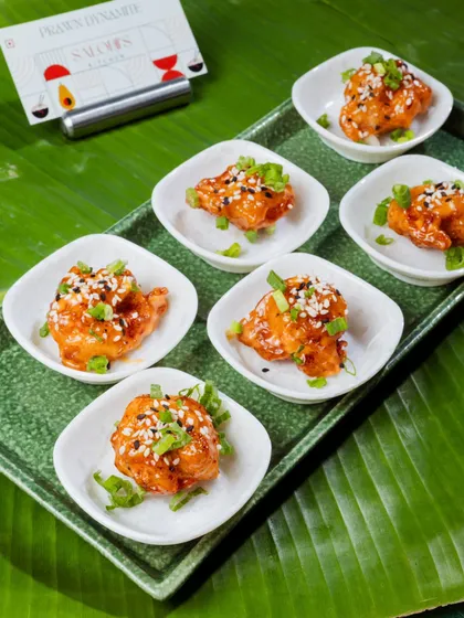 Fiery Prawn Dynamite, a perfect appetizer to kickstart your Diwali celebrations with a bang.