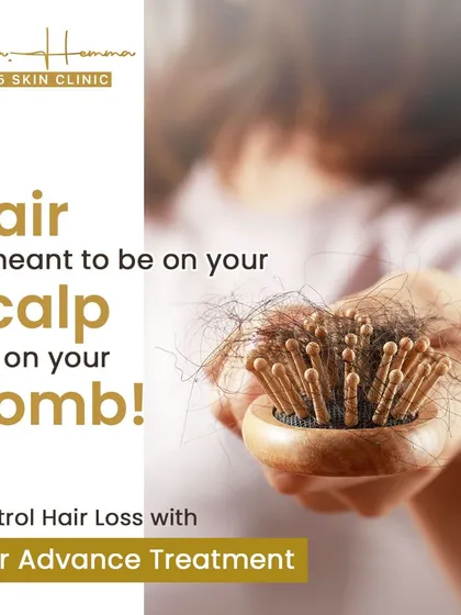 Seeing hair in your comb or shower drain is frustrating, but you don't have to live with it. This is a sign that your scalp needs attention. My advanced treatments are designed to get to the root of hair fall, strengthen your follicles, and restore healthy growth.