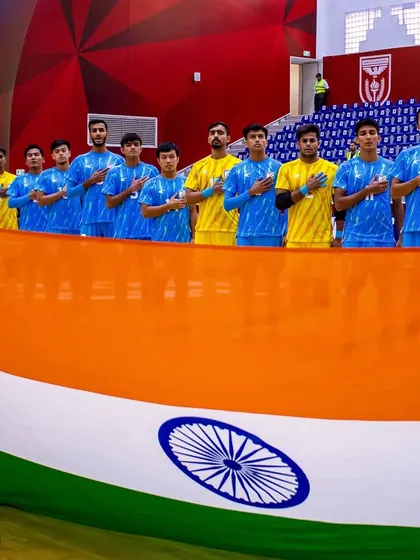 A moment of immense pride. Our players, standing tall for the national anthem, representing India on the international stage. This is the dream we work for every single day.