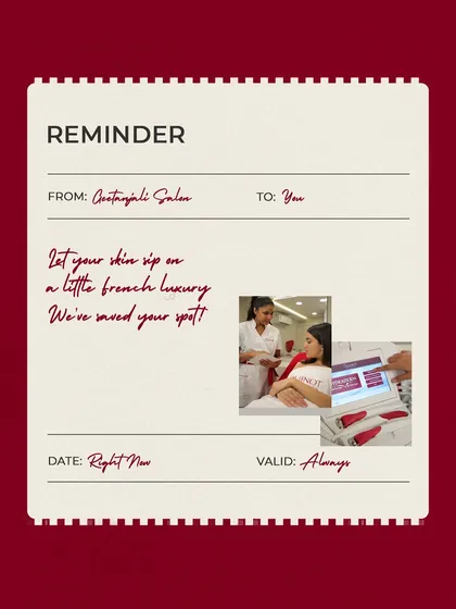 Consider this your official invitation to experience French luxury. This is a reminder that we have a spot saved for you to enjoy a science-backed, results-driven Guinot facial that will leave your skin glowing.