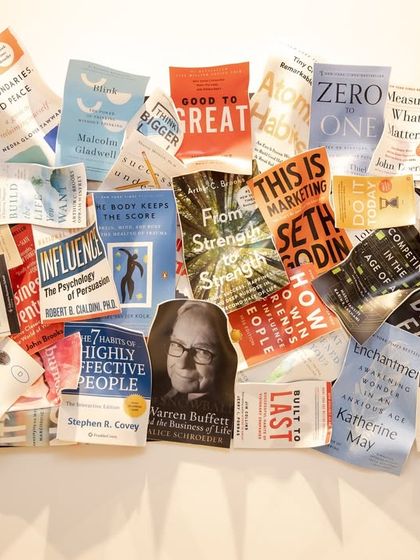 "A Tapestry of Transformative Reads" is an acrylic installation celebrating the power of books. It brings together the covers of influential works, creating a visual testament to the impact of knowledge.