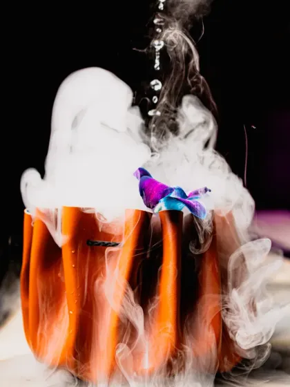 This is where mixology becomes artistry. I use techniques like smoke infusion to create dramatic, multi-sensory cocktails that become a signature attraction for any bar menu. This one was a highlight from a new menu launch in Kolkata.
