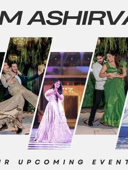 A banner showcasing the variety of beautiful couple performances we have choreographed. We invite you to book your upcoming event with us to create your own special moments.