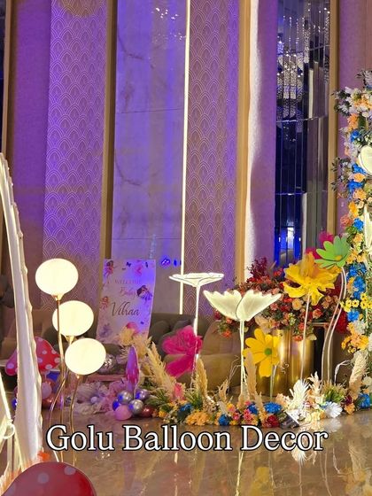 Golu Balloon Decor - Baby Celebration Decor Enchanted Garden & Princess Parties photo 7