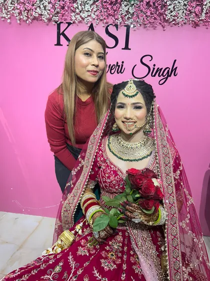 Bridal and party makeup done by me. Book your slot today.