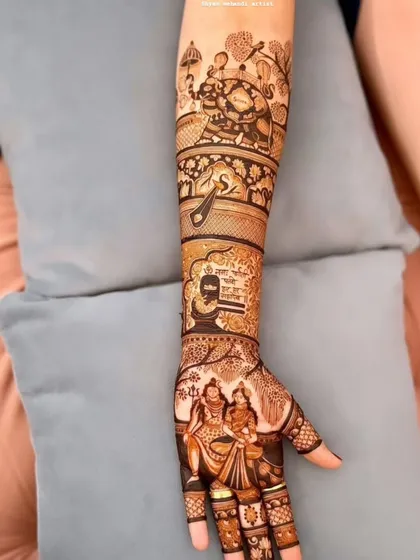 A full view of the arm from image 241, showing the complete composition from palm to elbow.