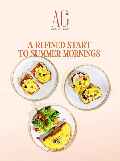 A refined start to a summer morning. I love preparing eggs in classic styles, like a fluffy omelette or a perfect Eggs Benedict, paired with fresh ingredients to create a light yet satisfying breakfast.