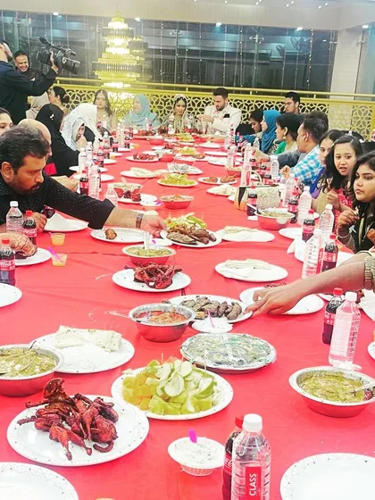 The best sight for us is seeing guests enjoying our food. A table full of family and friends sharing a meal of our chicken starters, curries, and breads is what our catering service is all about.