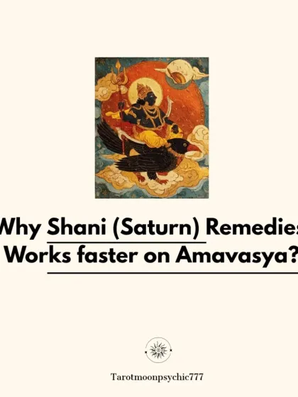 Why do remedies for Shani (Saturn) work faster on Amavasya, the new moon night? This series explains the powerful cosmic alignment that makes this time so potent for karmic healing.