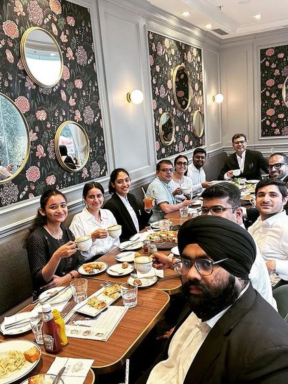 A well-deserved Saturday lunch with the team after a week of prolonged arguments in court. Unwinding together is crucial for maintaining balance.