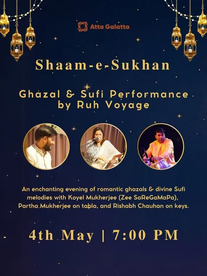 We invite you to evenings filled with soul-stirring music like Shaam-e-Sukhan. Our stage hosts enchanting Ghazal and Sufi performances that transport you to a world of melody and poetry.