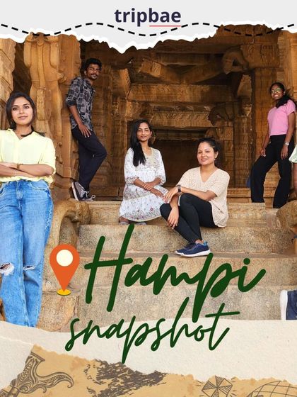 A "Hampi Snapshot" graphic, perfect for promoting trips during the Christmas season.
