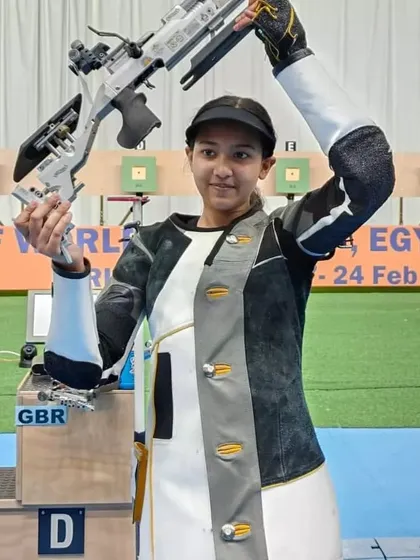 Congratulations to 14-year-old Tilottama Sen of India for winning a Bronze medal in Women’s 10m Air Rifle at the ISSF World Cup.