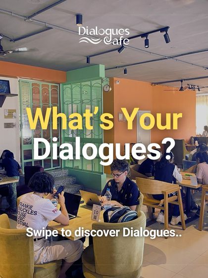 What's your Dialogue? This is a space for everyone, whether you're working solo on your laptop or collaborating with a friend. The atmosphere is always welcoming and productive.
