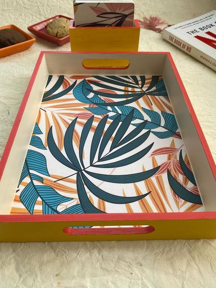 Neetikriti - Hand-Painted Home Decor & Personalized Gifts Hand-Painted Trays & Coasters photo 11