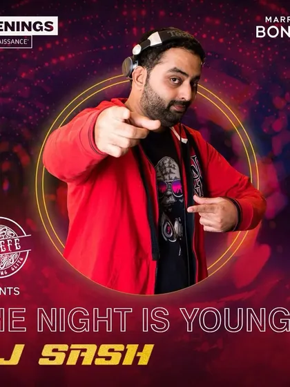 A poster for my gig at RBar, Renaissance Bengaluru. I bring my Bollywood nights to luxury hotel venues too.