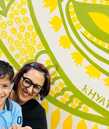 Sharing a happy moment with one of the youngest members of the Kapoor family. Seeing kids connect with the stories and characters in my art is incredibly fulfilling.