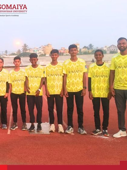 Our netball players and their coach stand ready for the state-level tournament, representing our commitment to diverse sports programs.