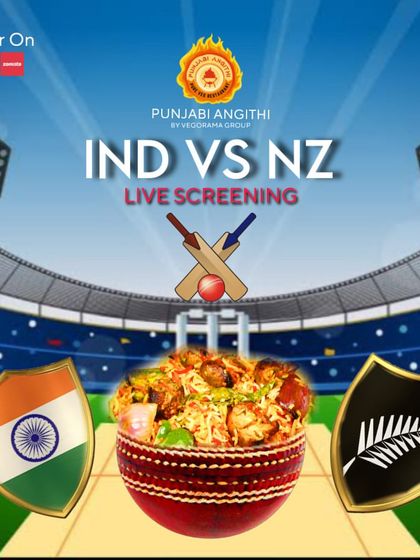 Whether it's a T20 World Cup final or a crucial league match, I've got you covered. This poster for the India vs New Zealand game shows my commitment to bringing you all the important cricket action.