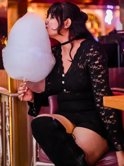 It's the little things that make a party special. At my famous Ladies' Nights, we go all out with perks like free cotton candy, adding a fun, unique touch to the high-energy club experience.