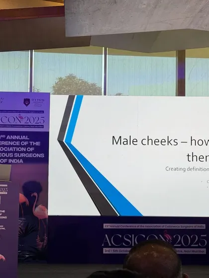 As a faculty member at major dermatology conferences like ACSICON, I often speak on advanced aesthetic techniques. Here, I am sharing my specialized approach to male cheek fillers, focusing on creating natural definition and structure without distortion, an important aspect of masculine facial aesthetics.