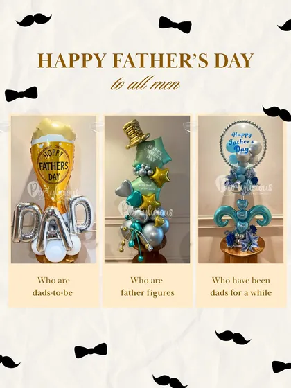 Happy Father's Day to all the men in our lives! This collage shows our range of Father's Day bouquets, perfect for dads-to-be, father figures, and dads who have been at it for a while.