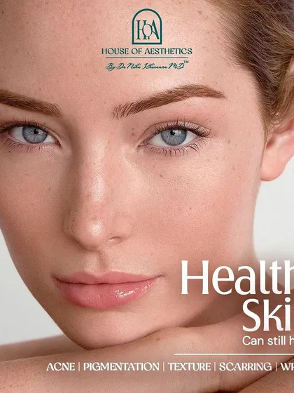 Healthy skin doesn't mean flawless skin. It's completely normal to have texture, some pigmentation, or the occasional breakout. We believe in nurturing your skin's health, not chasing unrealistic perfection.