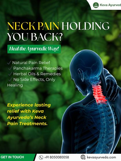 Neck pain from screen strain or stress can be debilitating. We use a combination of Panchakarma therapies and herbal oils to soothe tight muscles, reduce inflammation, and provide lasting relief without side effects.