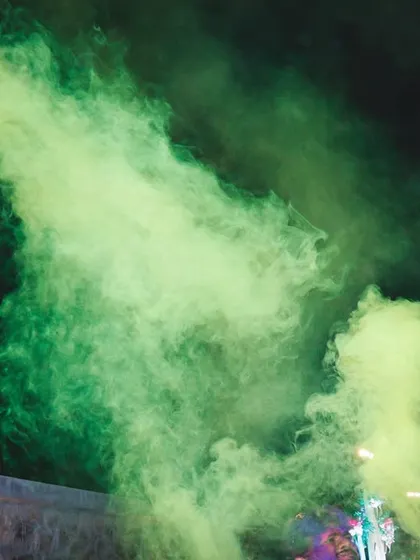 Creating a vibrant and smoky spectacle at a Holi celebration. We use colorful effects to match the energy of the festival and create amazing photo opportunities.