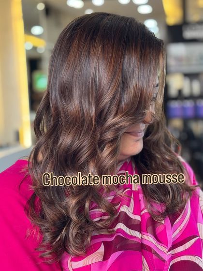 Our signature Chocolate Mocha Mousse. This shade is a perfect harmony of warm mocha and deep chocolate tones.