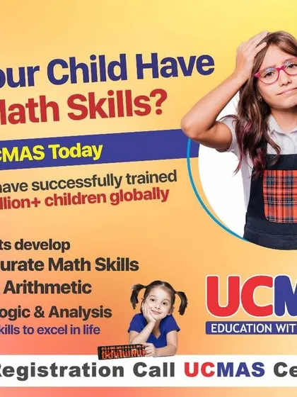 Does your child have weak math skills? Enroll in UCMAS today. We have successfully trained over 3 million children globally to develop fast, accurate math skills and enhanced logic.