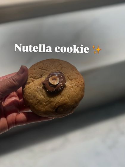 A crowd favorite, the Nutella-stuffed cookie. A warm, gooey Nutella center makes this cookie absolutely irresistible.