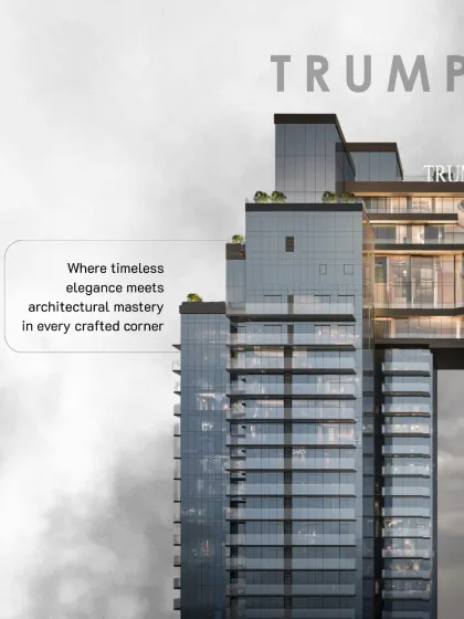 This vertical composition is defined by clean lines, structural symmetry, and intelligent design. The facade integrates transparency and texture, creating a dialogue between form, function, and light.