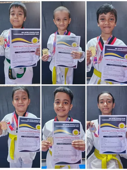 The results speak for themselves. I am proud to present some of our young champions from the 8th Inter-School Taekwondo Championship, each with their well-deserved medals and certificates.