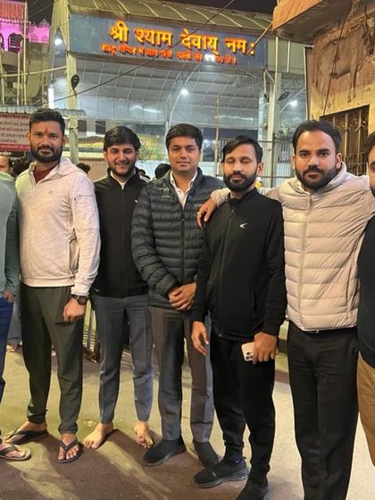 Seeking blessings at the Shyam Baba temple after filing my nomination. Faith and hard work go hand in hand.