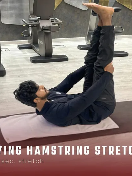 For tight hamstrings, this lying hamstring stretch is one of the most effective and safest options. It allows you to control the intensity and gently lengthen the back of your legs.