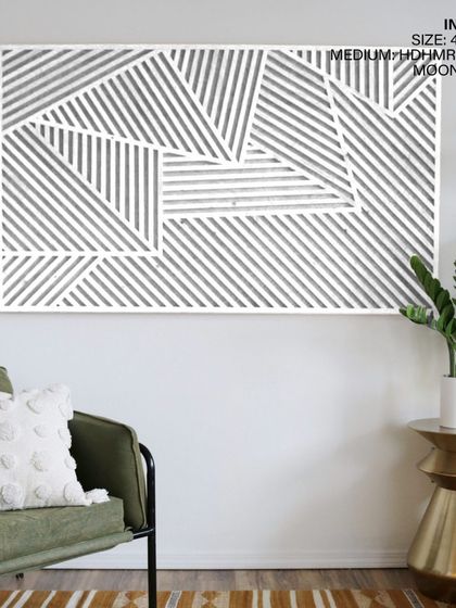 Best of Bharat - 3D & Sculptural Wall Art Modern Geometric Wood Art photo 5