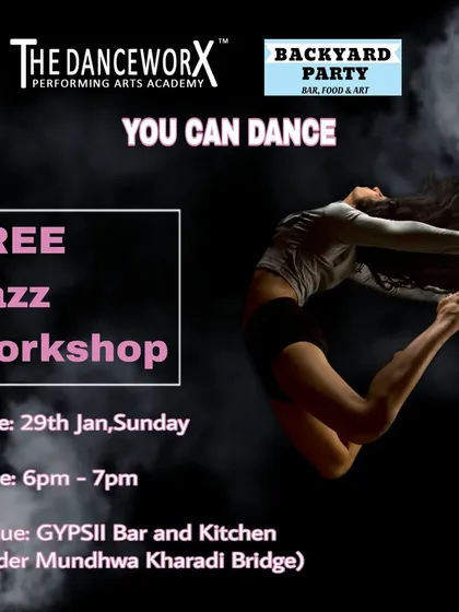 A free Jazz workshop in Pune. We love to connect with the local community and offer free classes to share the joy of dance.