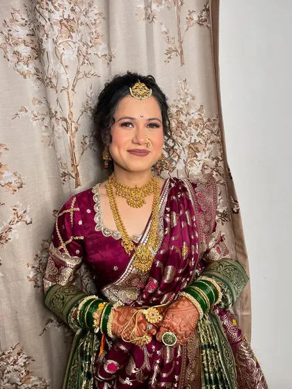 The final portrait of our beautiful bride, looking serene and regal in her cross-cultural engagement look.