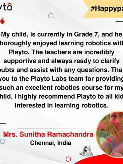 A mother from Chennai highly recommends our course, noting her son in Grade 7 thoroughly enjoys the classes. She values the supportive teachers who are always ready to clarify doubts.