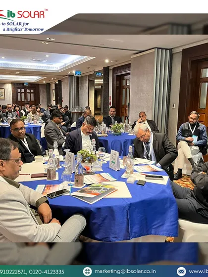 Another perspective of the roundtable discussion at the Bharat Climate Forum. These high-level meetings are crucial for shaping policy and driving the clean energy transition.