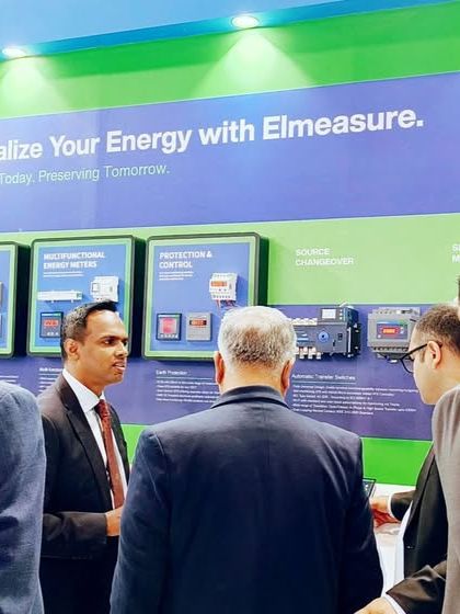 Day 2 at MEE 2025 brought more thoughtful conversations and new connections. Here, my team discusses our digital energy solutions with visitors at our stall.