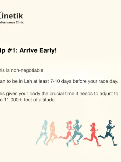 Conquering the Ladakh Marathon is about a smart start. Arriving early to acclimatize to the altitude is the most critical part of your journey.