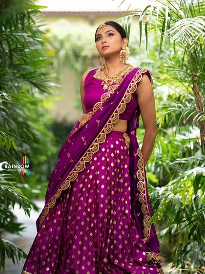 Bhargavi and Poorvika - Ethnic & Fusion Wear Rental Pre-draped & Half Sarees photo 11