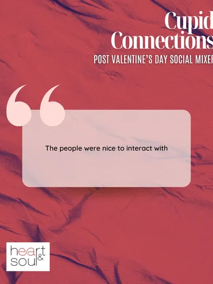 "The people were nice to interact with." This is a direct result of our curation process, ensuring a respectful and engaging group.