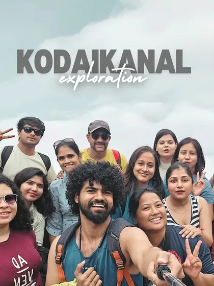 A selfie of our happy group during a Kodaikanal exploration. We love capturing the fun moments from everyone's perspective.